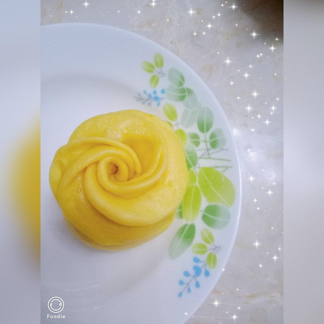 南瓜玫瑰花馒头