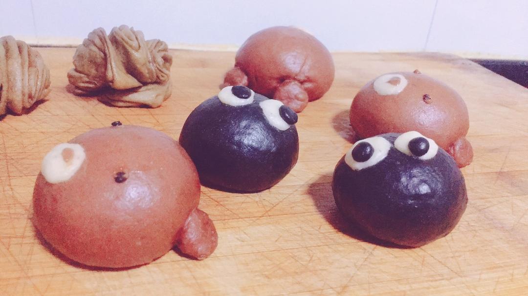 龙猫手工厨房做的小熊包子