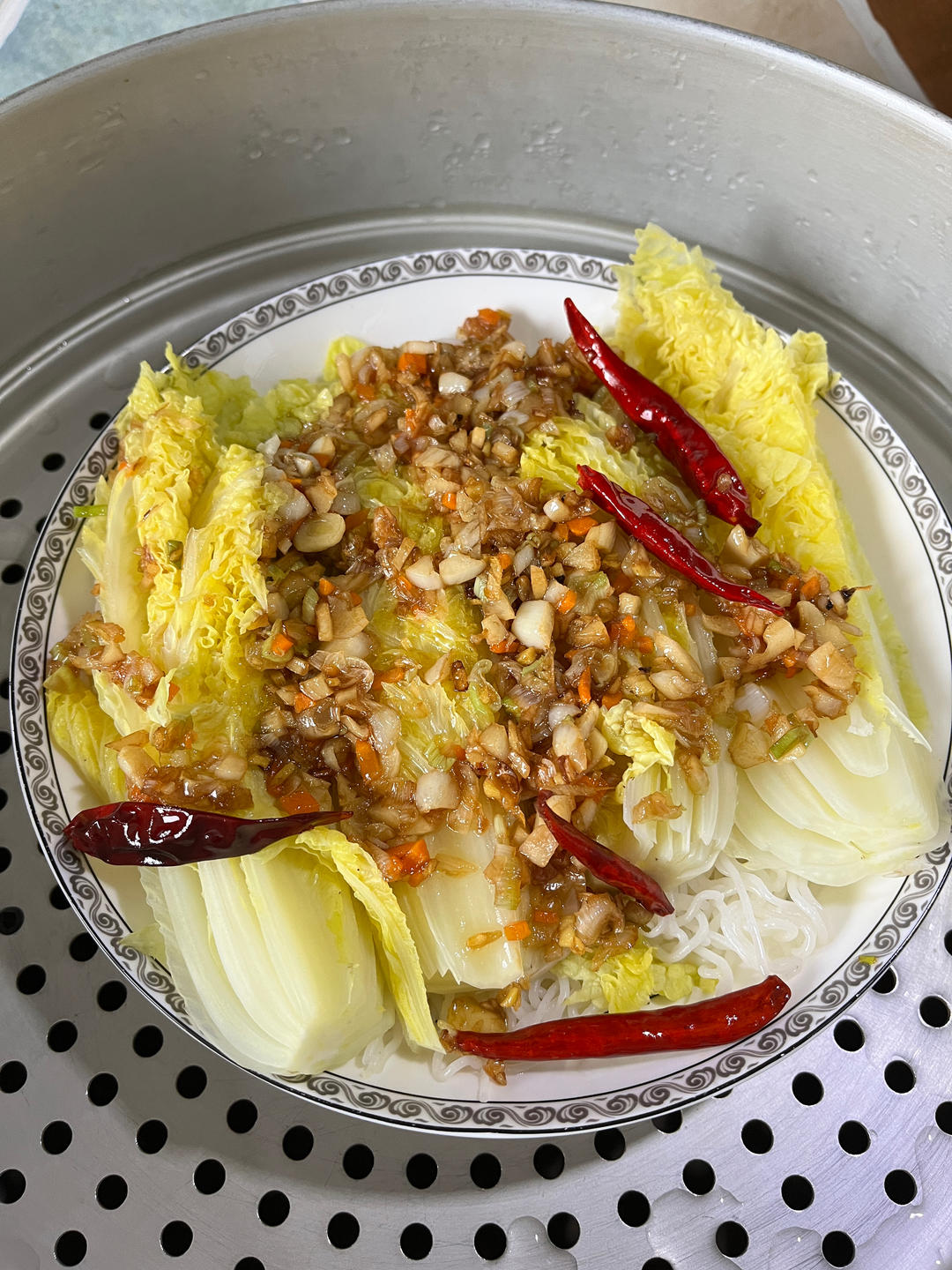 蒜蓉粉丝蒸娃娃菜