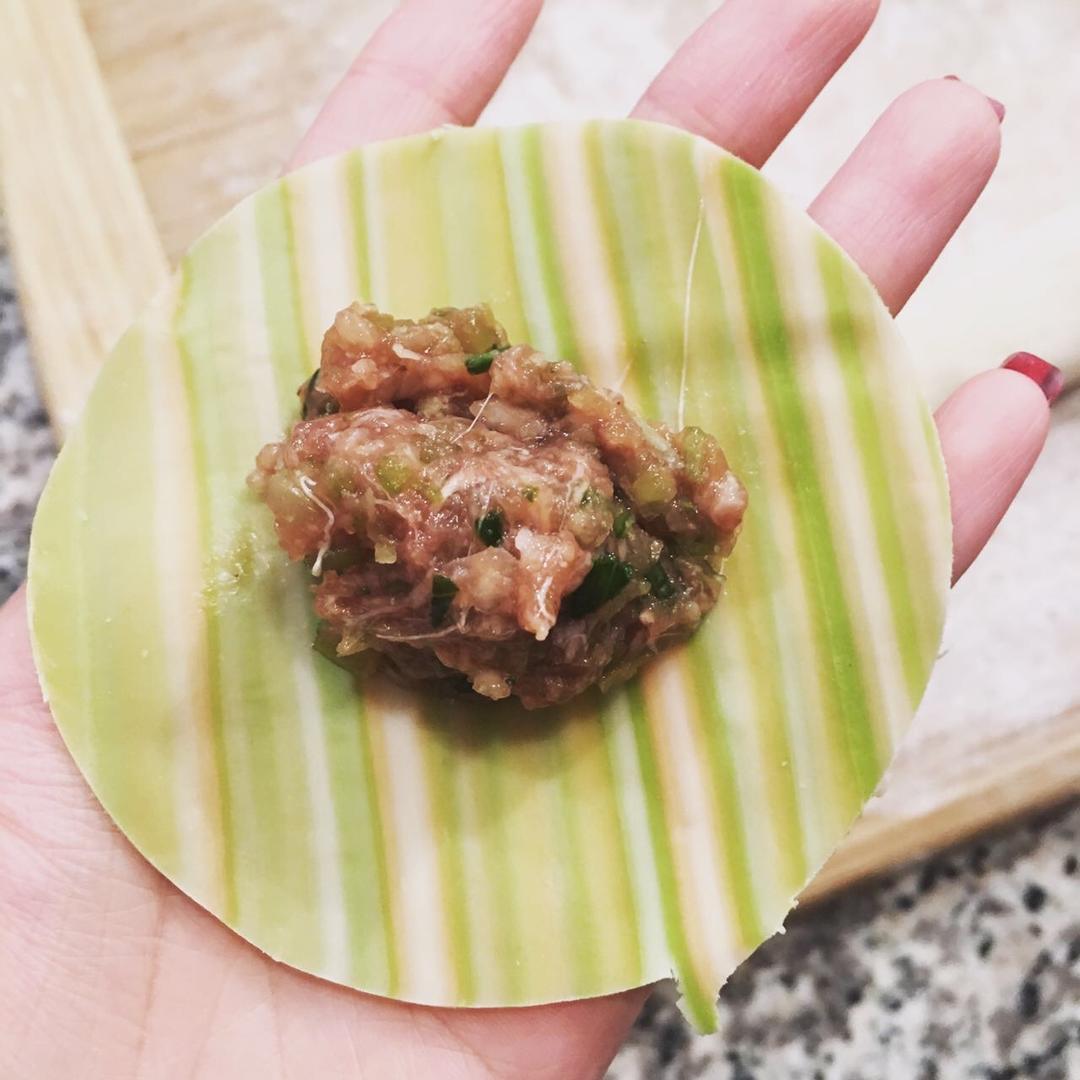 三色条纹饺子