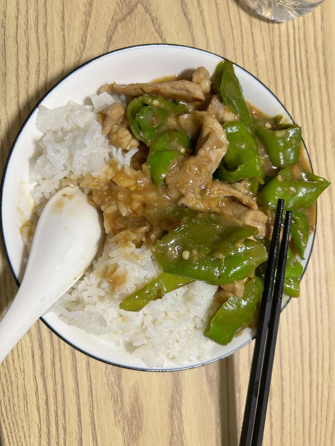 ‼️好吃到舔盘的青椒肉丝盖浇饭
