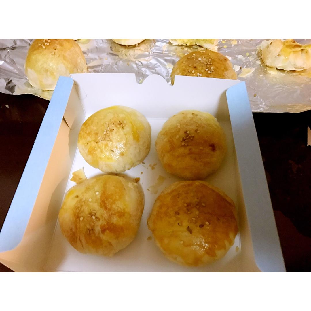 酥皮绿豆饼   酥得掉渣渣