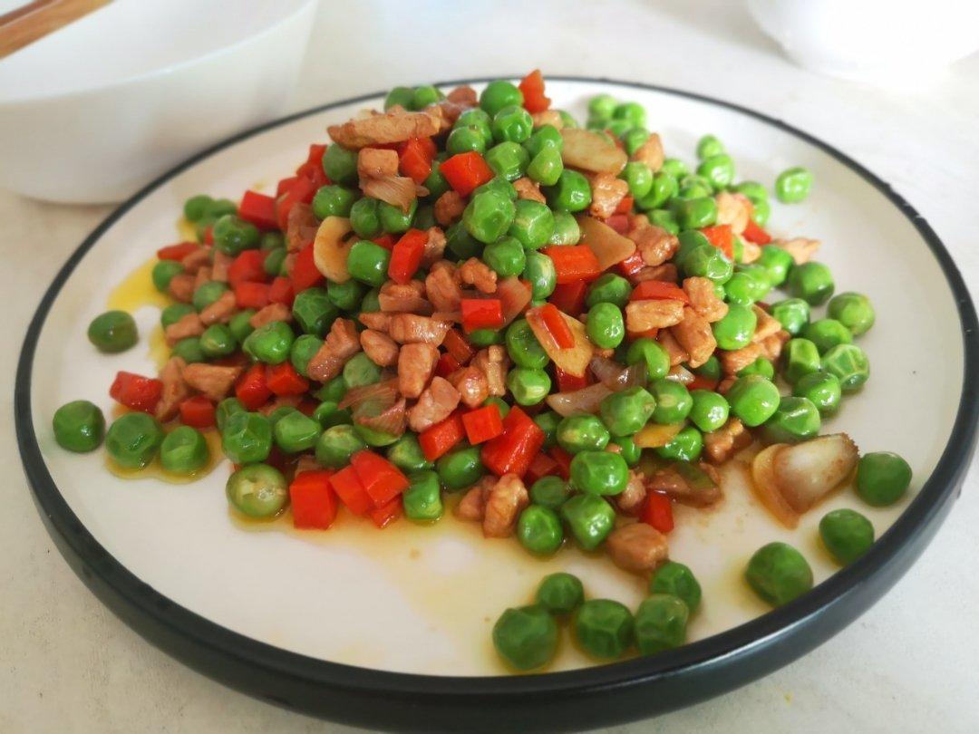 超级好吃的豌豆炒肉