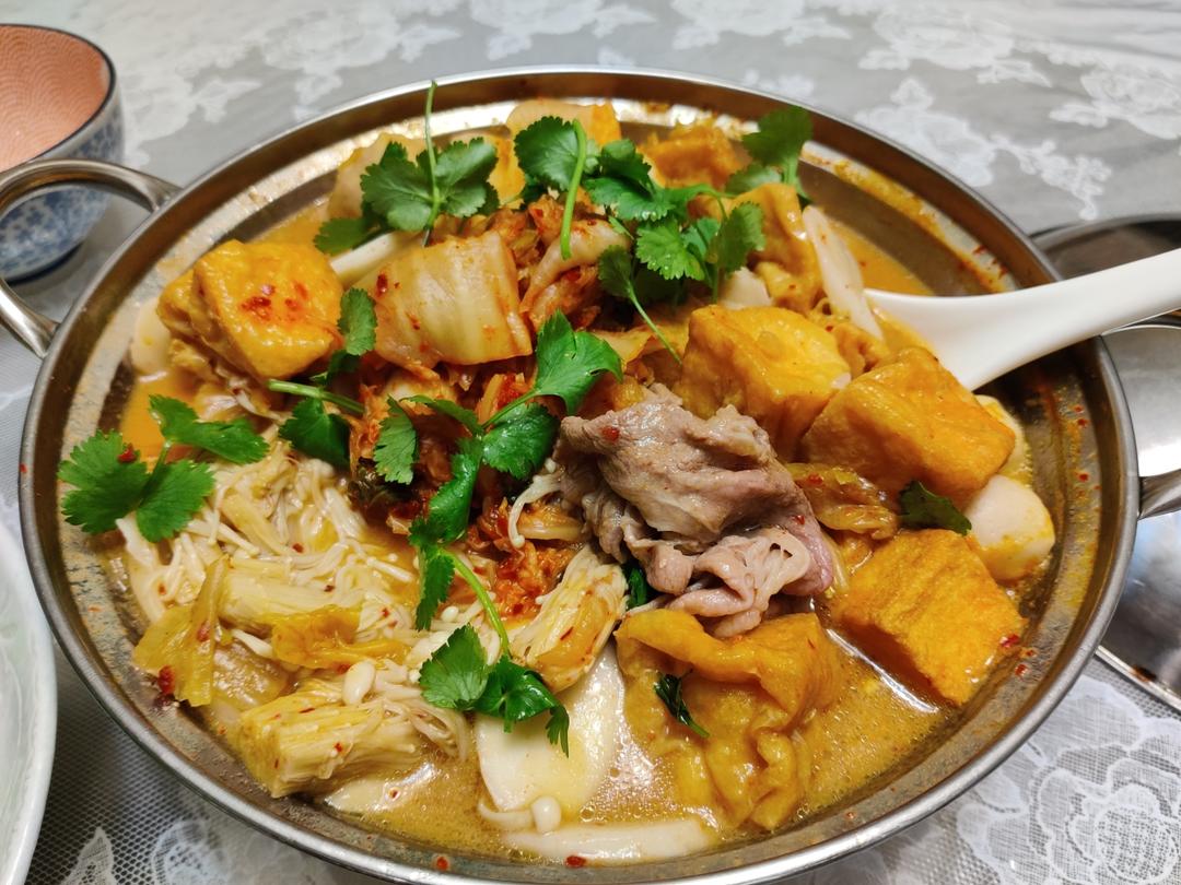 韩国泡菜年糕锅
