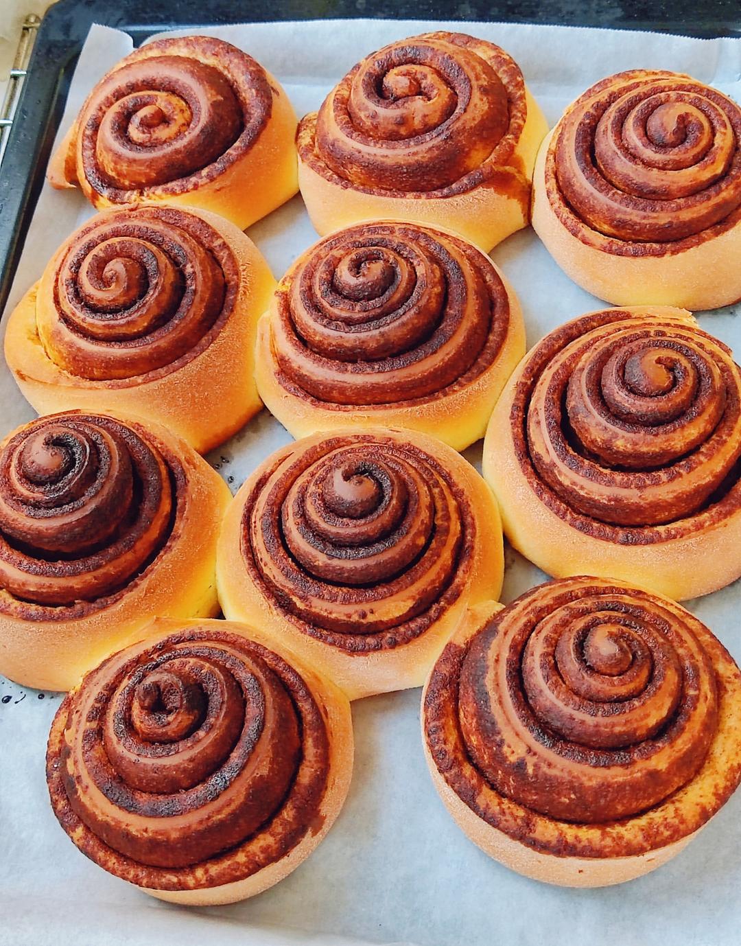 最正宗的美式肉桂卷（不用出膜）