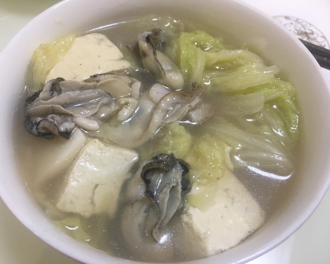 牡蛎炖豆腐