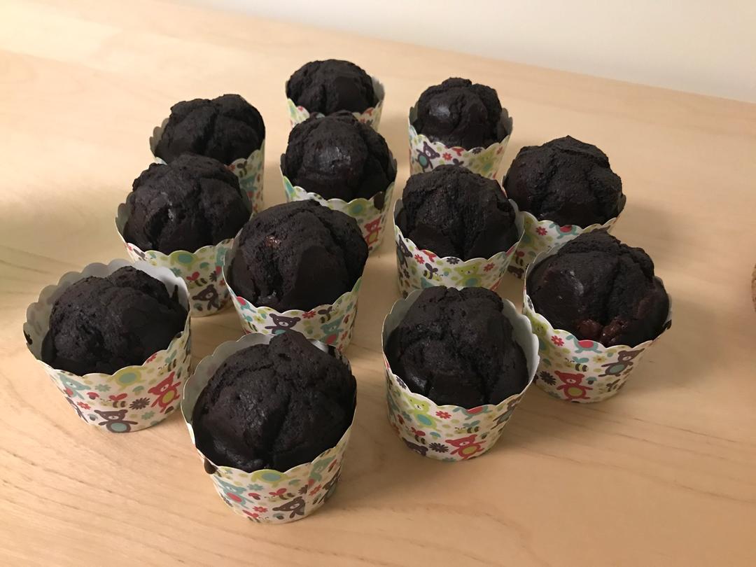 浓情巧克力摩卡马芬<Chocolate Espresso Muffins>