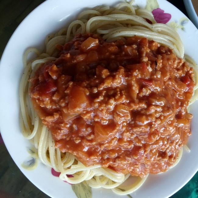 番茄肉酱意大利面