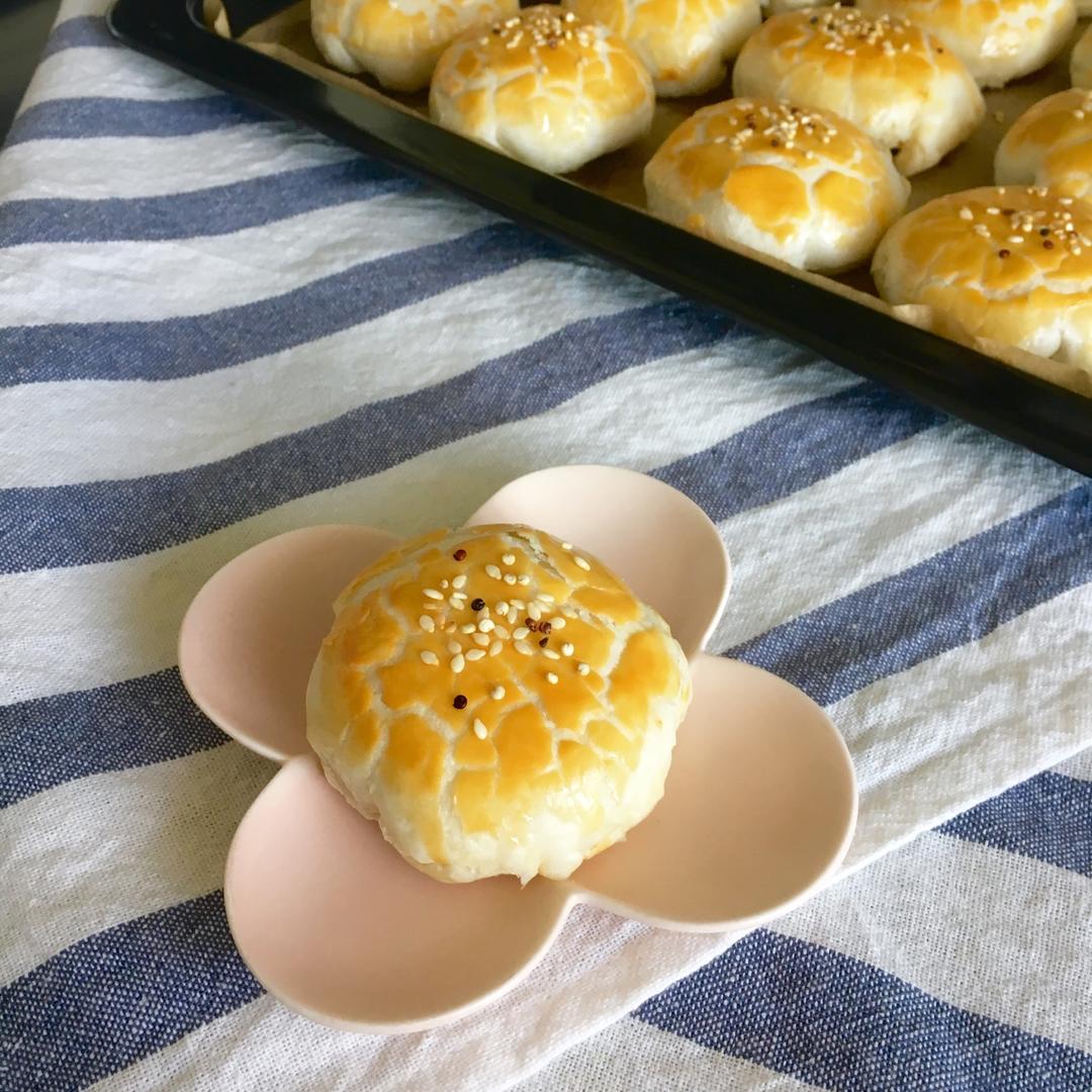 沙拉肉松蛋黄酥（猪油版）