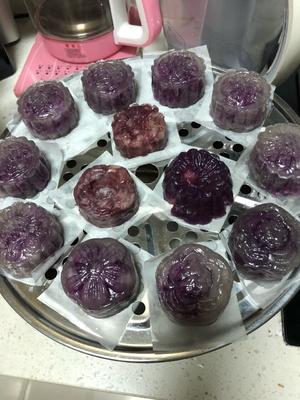 水晶紫薯糕的做法 步骤8