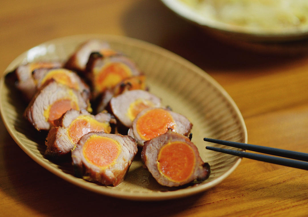 咸蛋叉烧肉（好吃得爆炸）