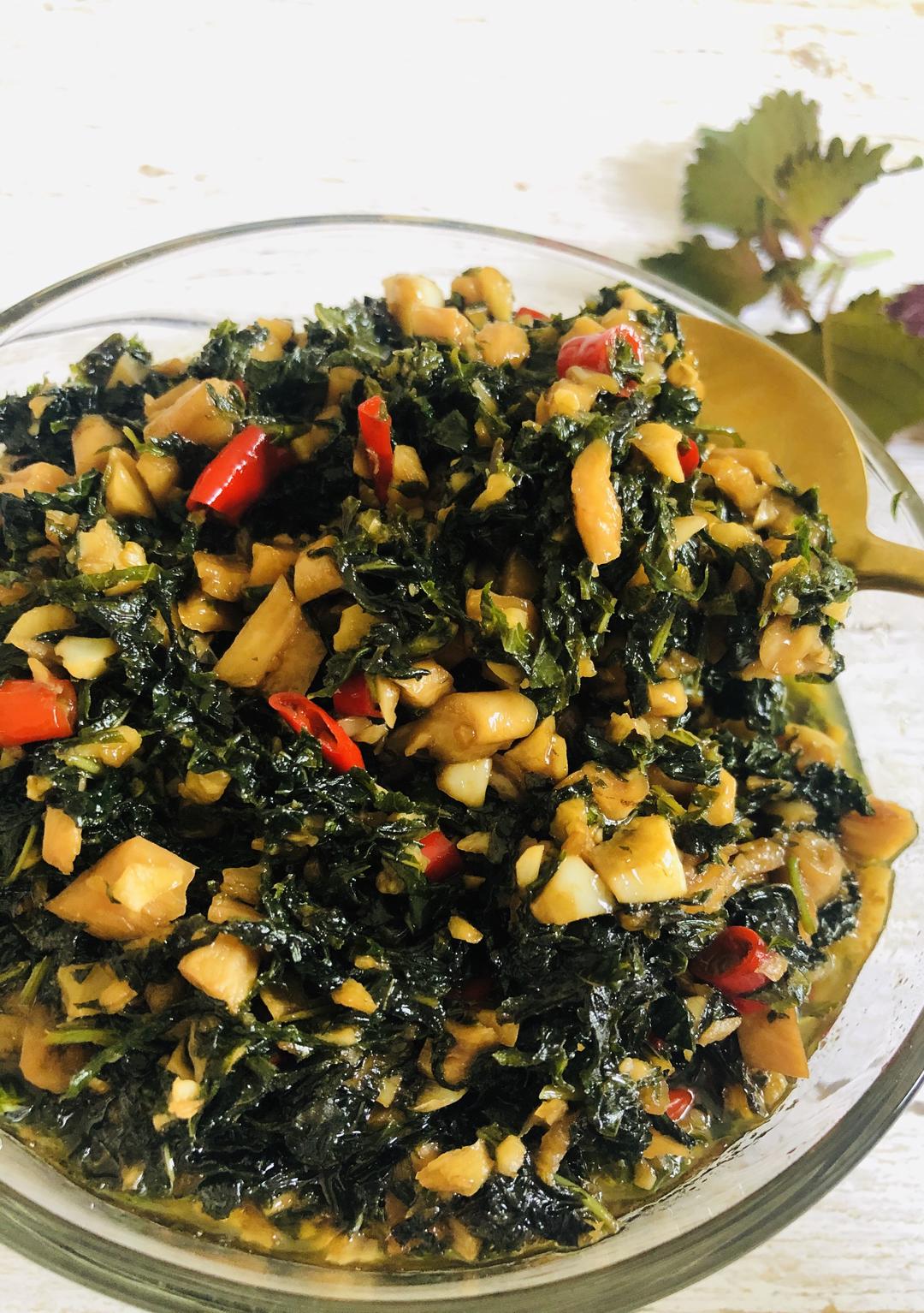 紫苏萝卜干的做法