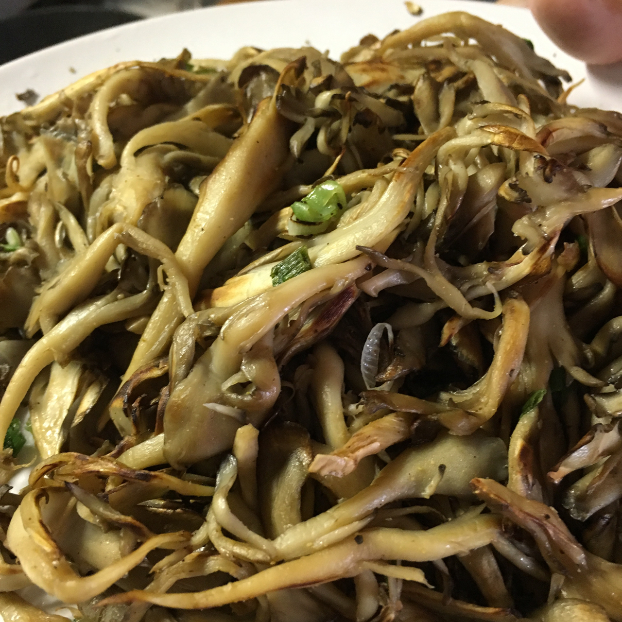 椒盐干煸平菇