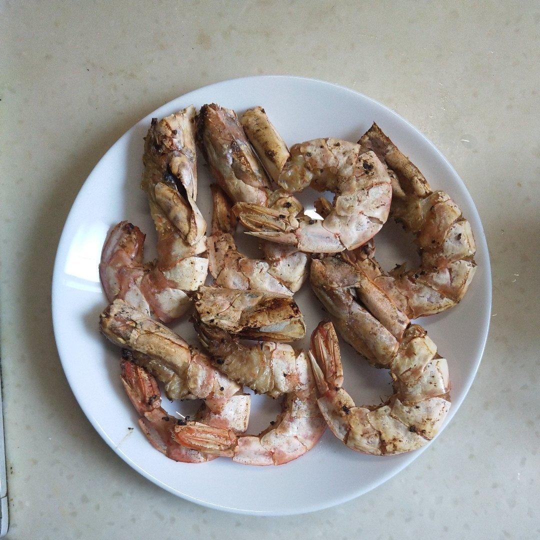 盐烤阿根廷红虾