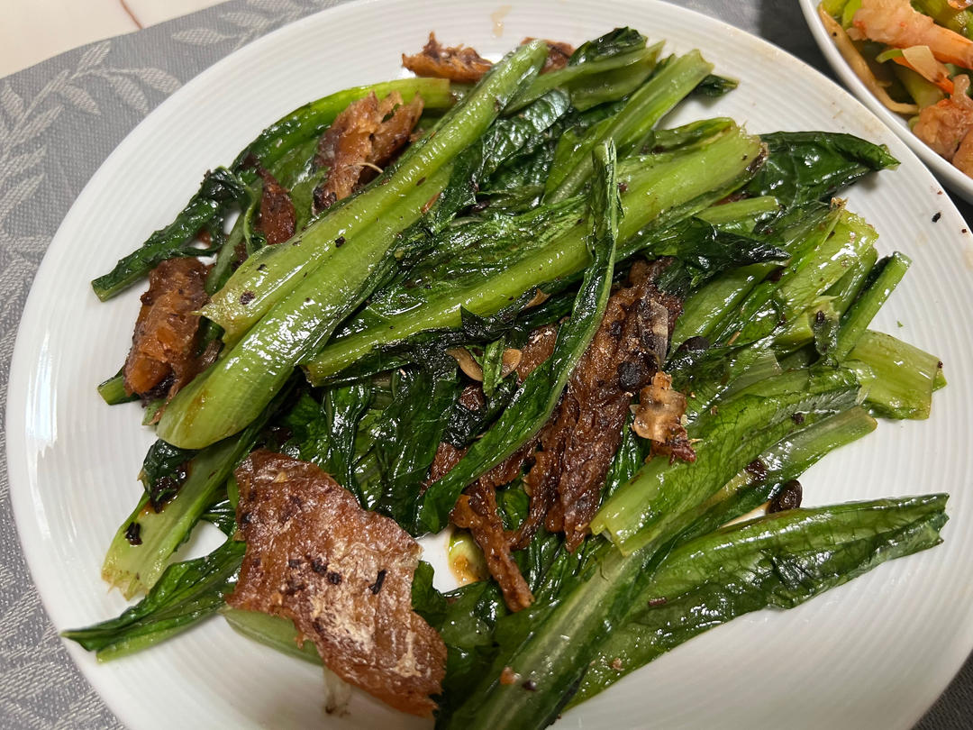 豆豉鲮鱼油麦菜