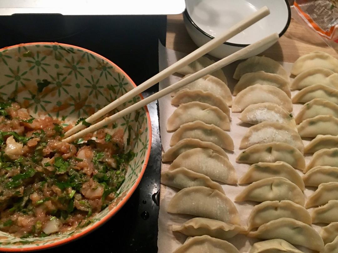 扇贝丁饺子
