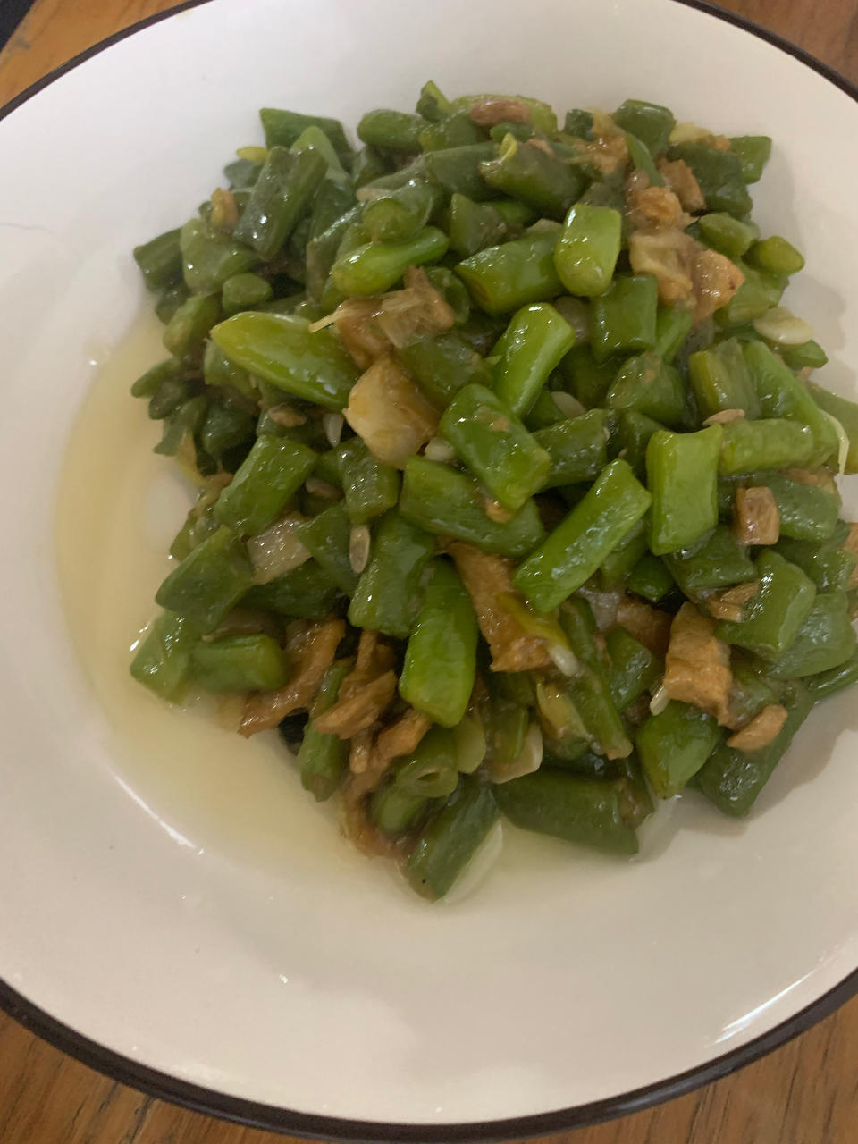 零厨艺的豆角炒肉