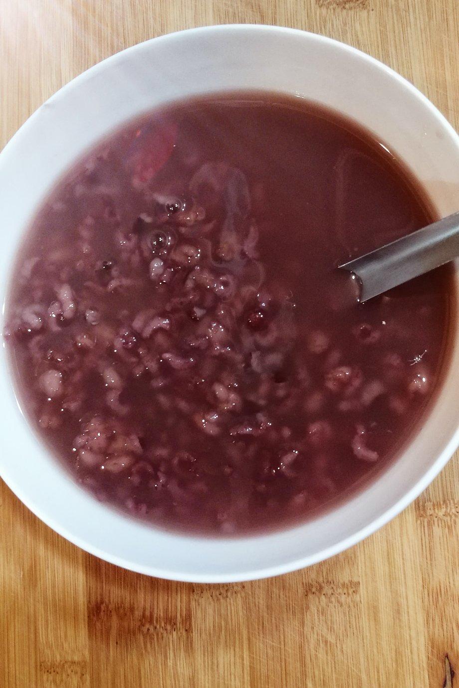 电饭锅预约做的红豆 麦仁 黑米 大米粥我还以为电饭锅煮稀饭会汙忱创