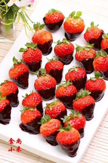 巧克力草莓的做法