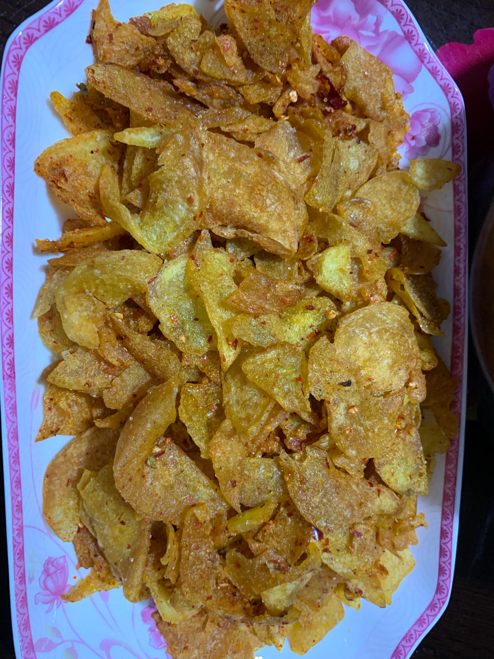 自制追剧小零食❗香辣酥脆的薯片😋巨好吃