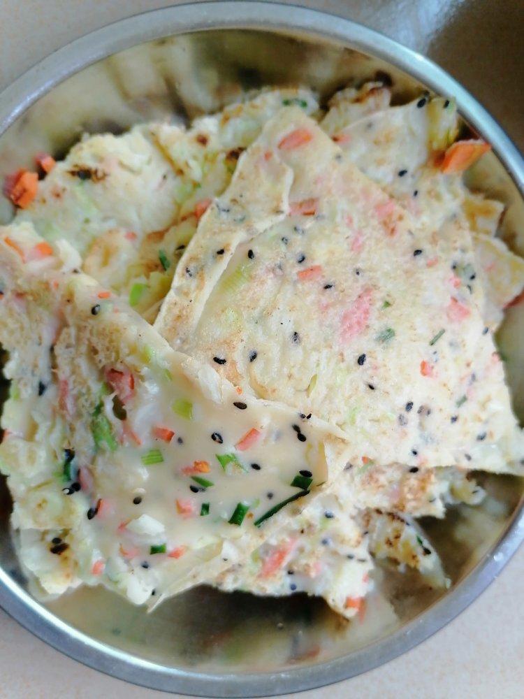 简单快手蔬菜鸡蛋煎饼