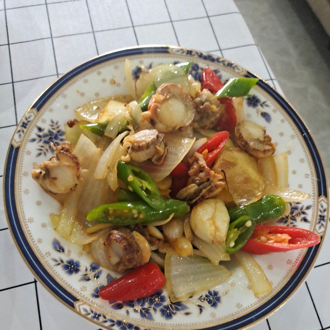 家常小炒扇贝肉