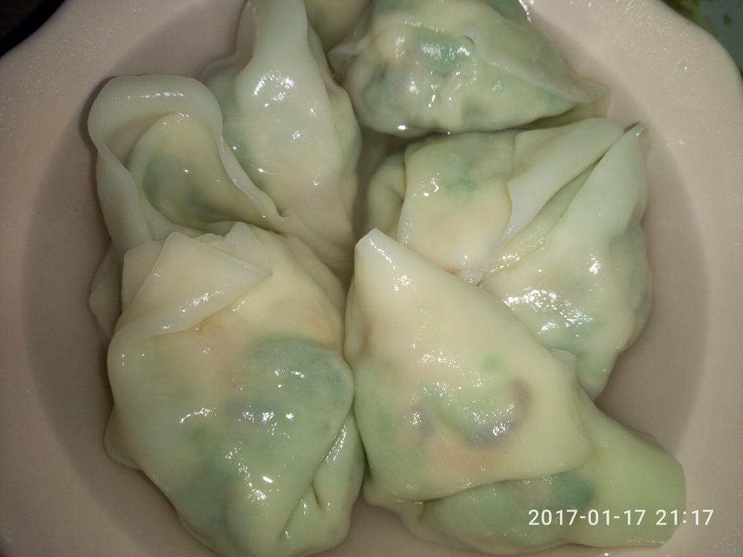 爱的早餐之小白菜肉馅馄饨的做法 步骤8