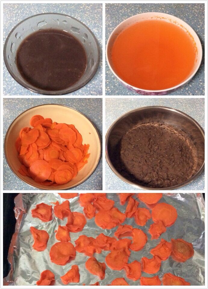 依照子瑜妈妈的方子制作的胡萝卜干，给宝宝当零食