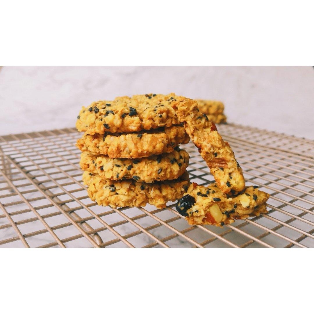 黑芝麻燕麦高纤饼干（无添加，另含植物油减脂配方）