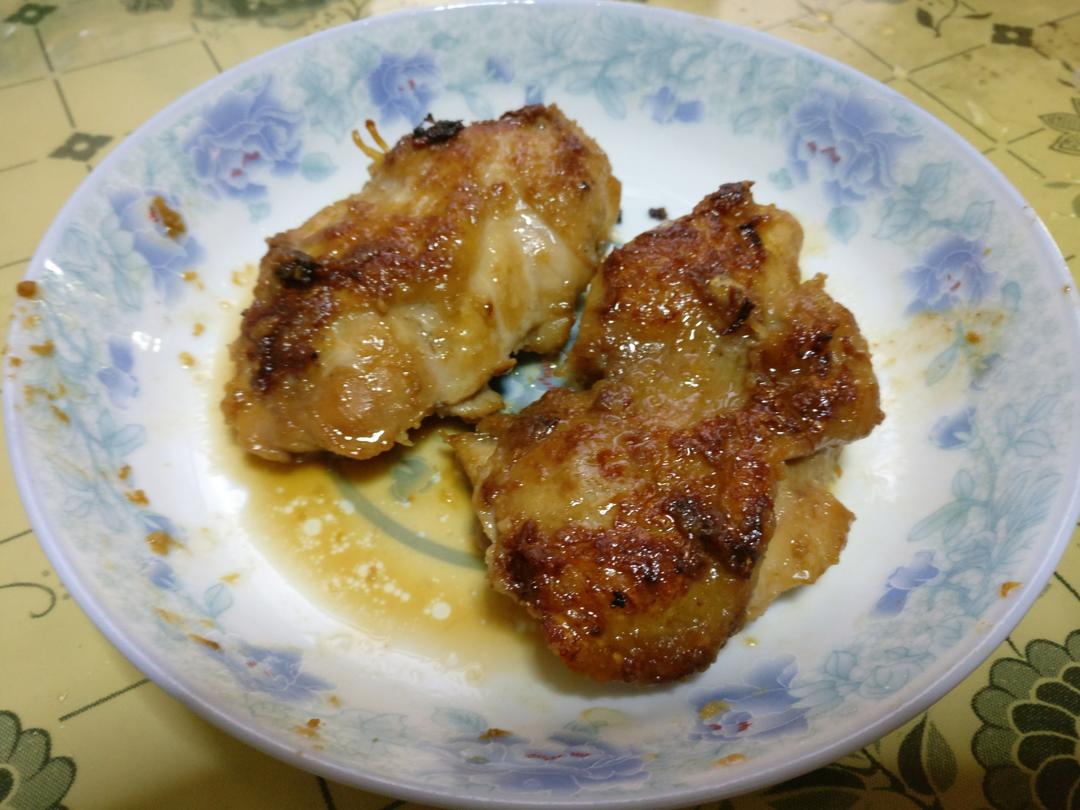 蒜香鸡扒