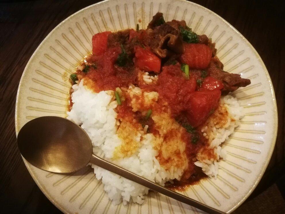 番茄炖带骨牛腩—Staub珐琅铸铁锅