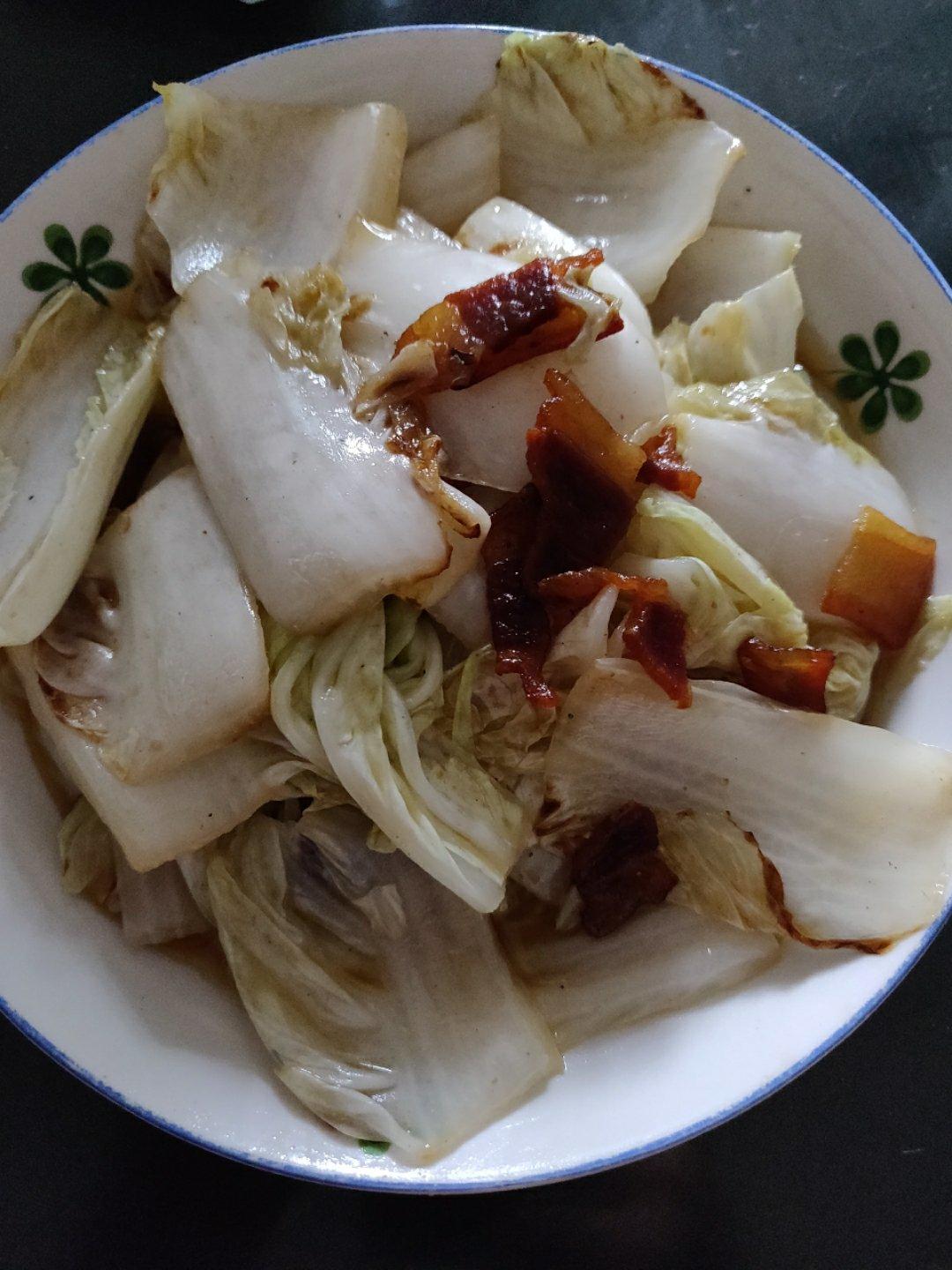 大白菜炒腊肉