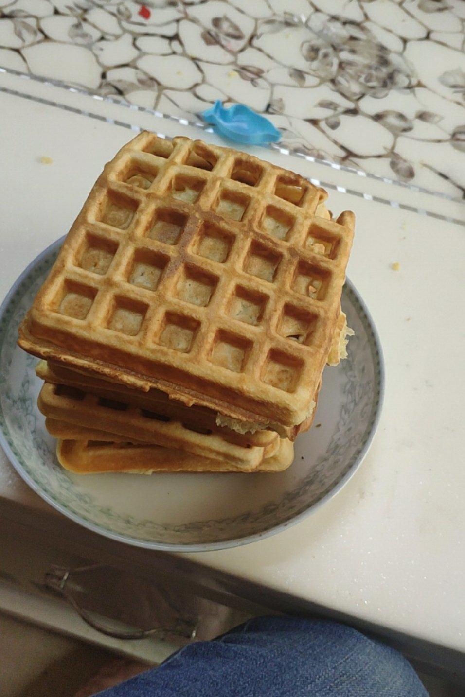 【华夫饼】没烤箱也能做的快手面包