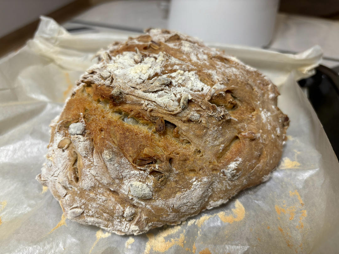 欧包的秘密（免揉/大孔洞/核桃/超简单）