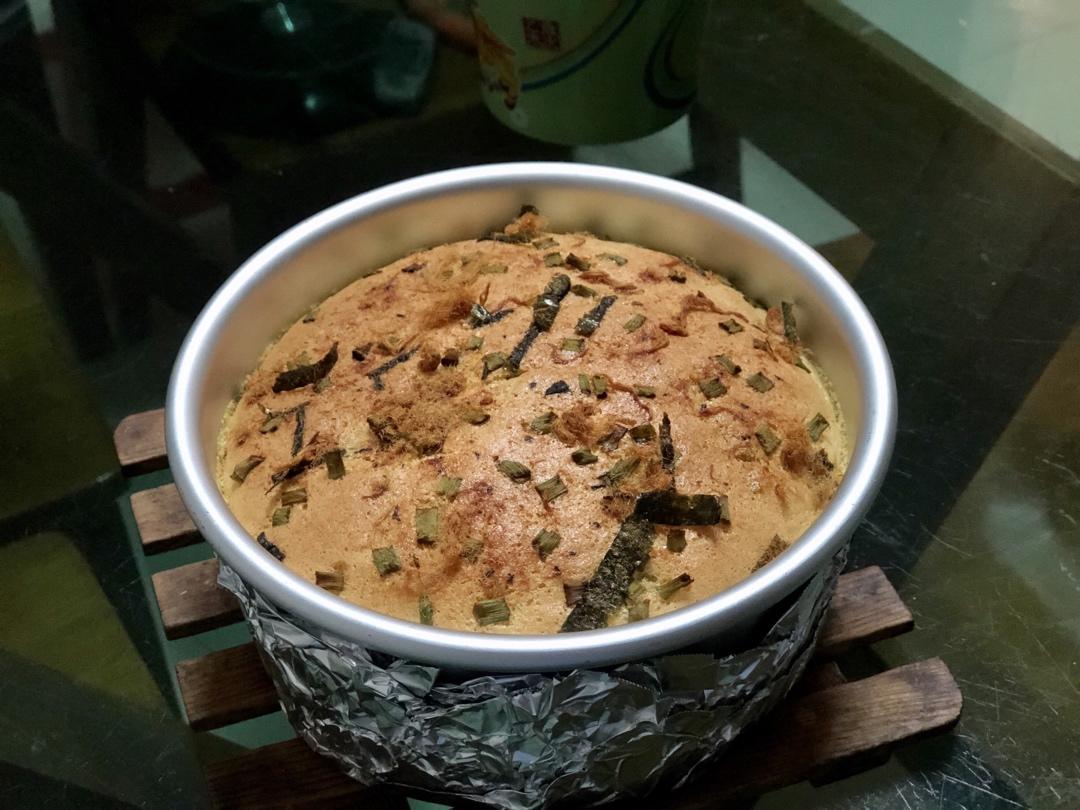 香葱肉松古早蛋糕