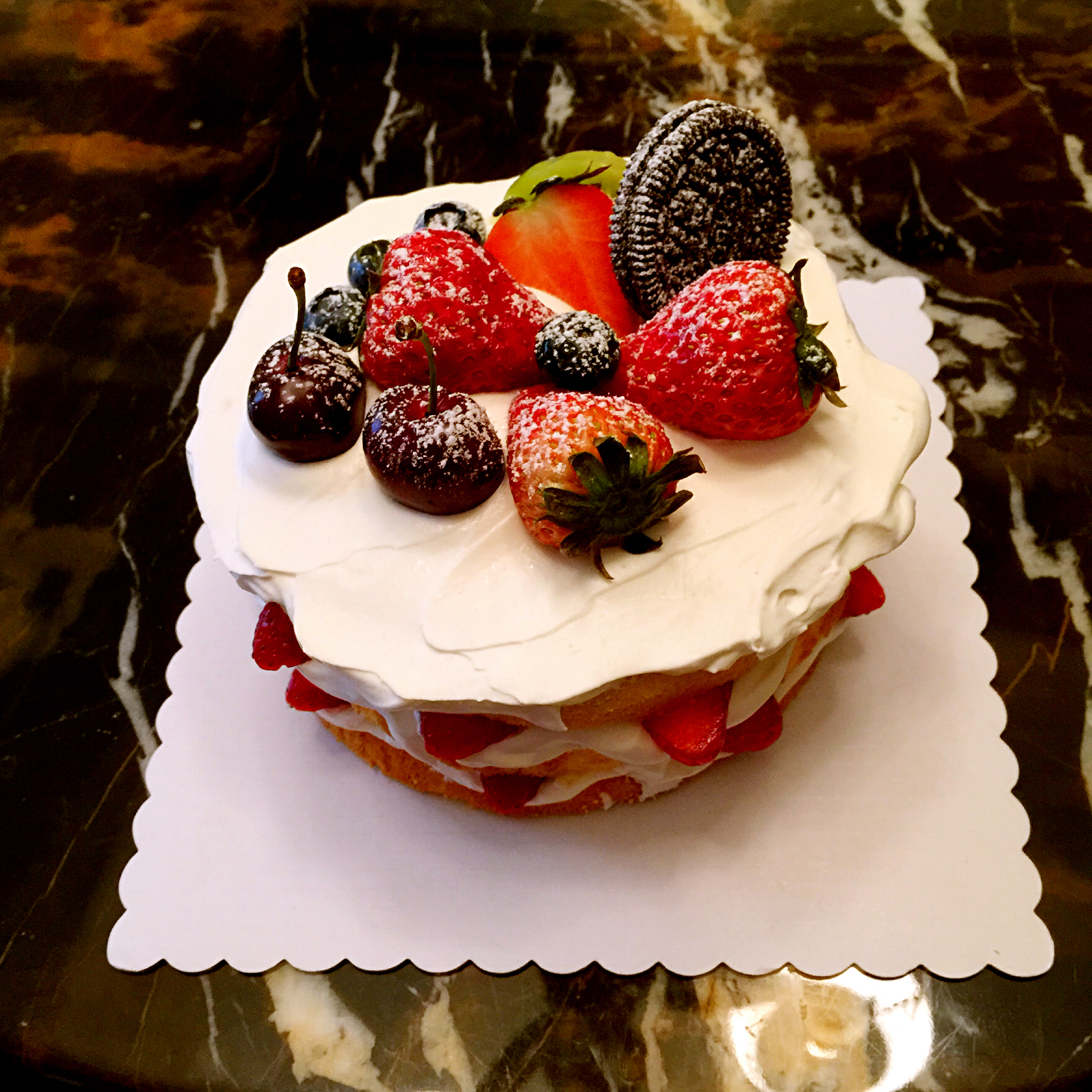 6寸原味戚风蛋糕