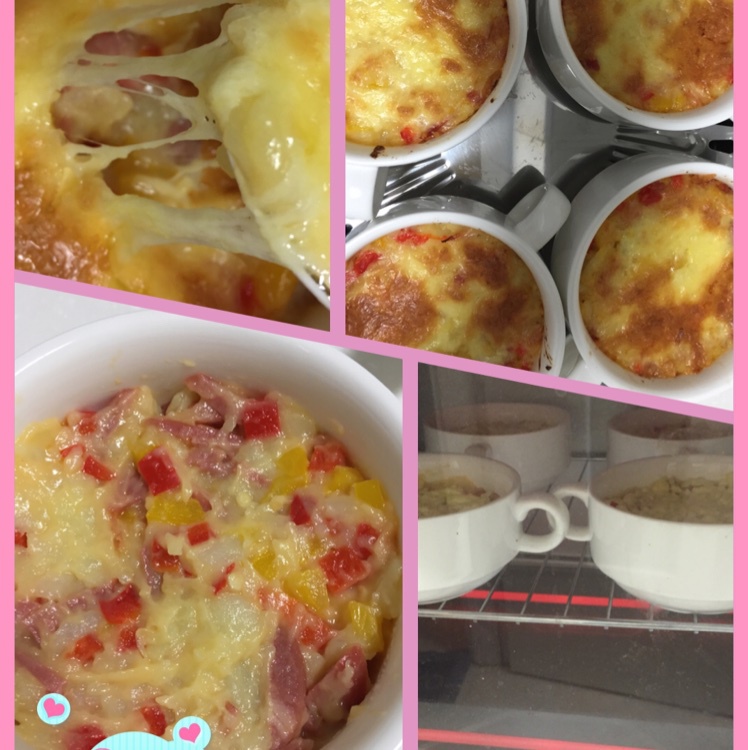 土豆火腿焗饭