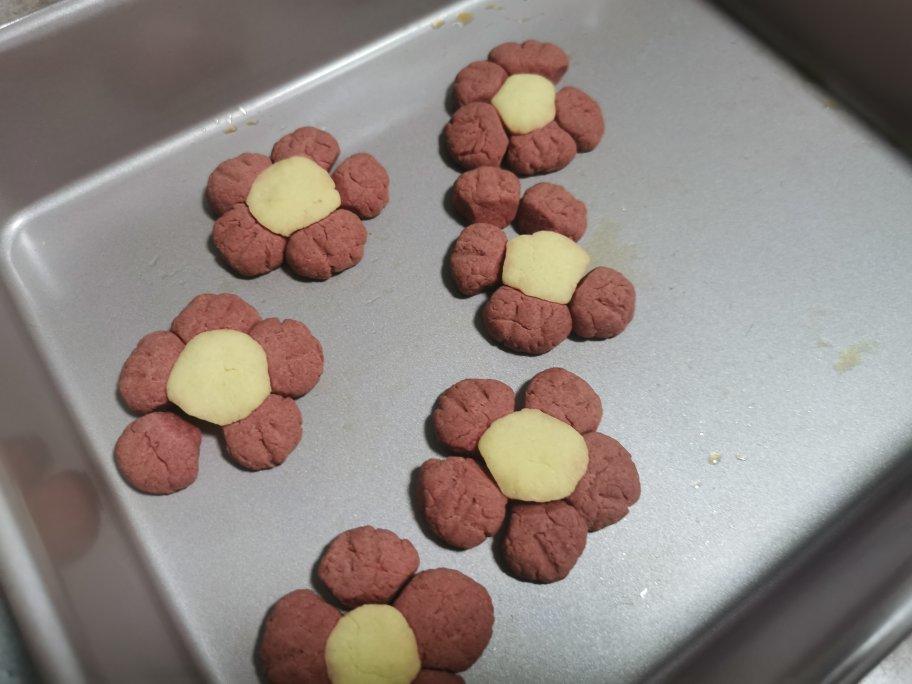送你一朵小红花 🌺免模具｜零难度花朵饼干