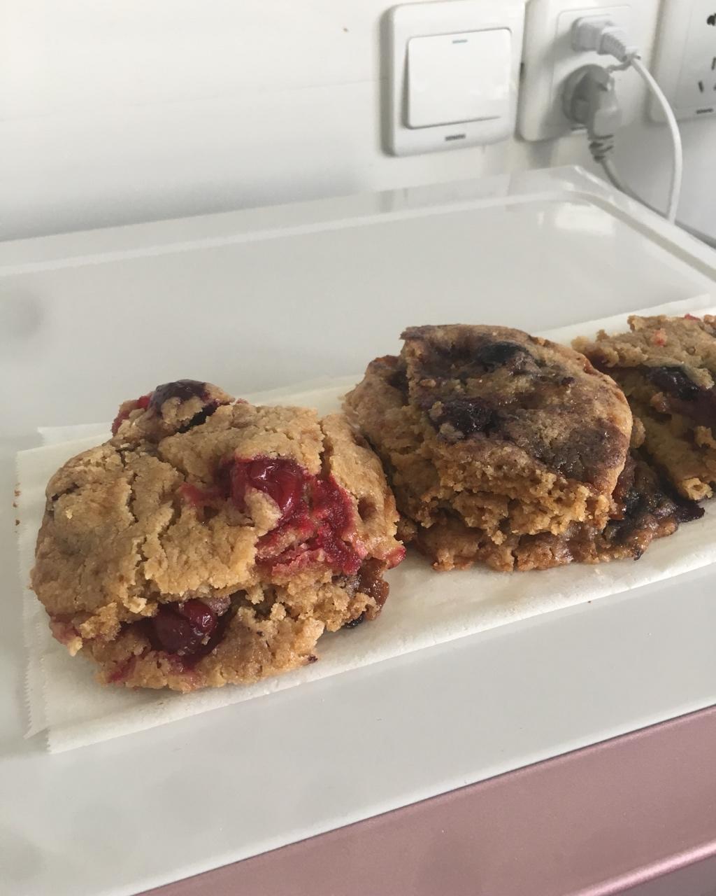 vegan爆浆莓果柠檬大cookie