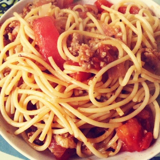 番茄肉酱意大利面