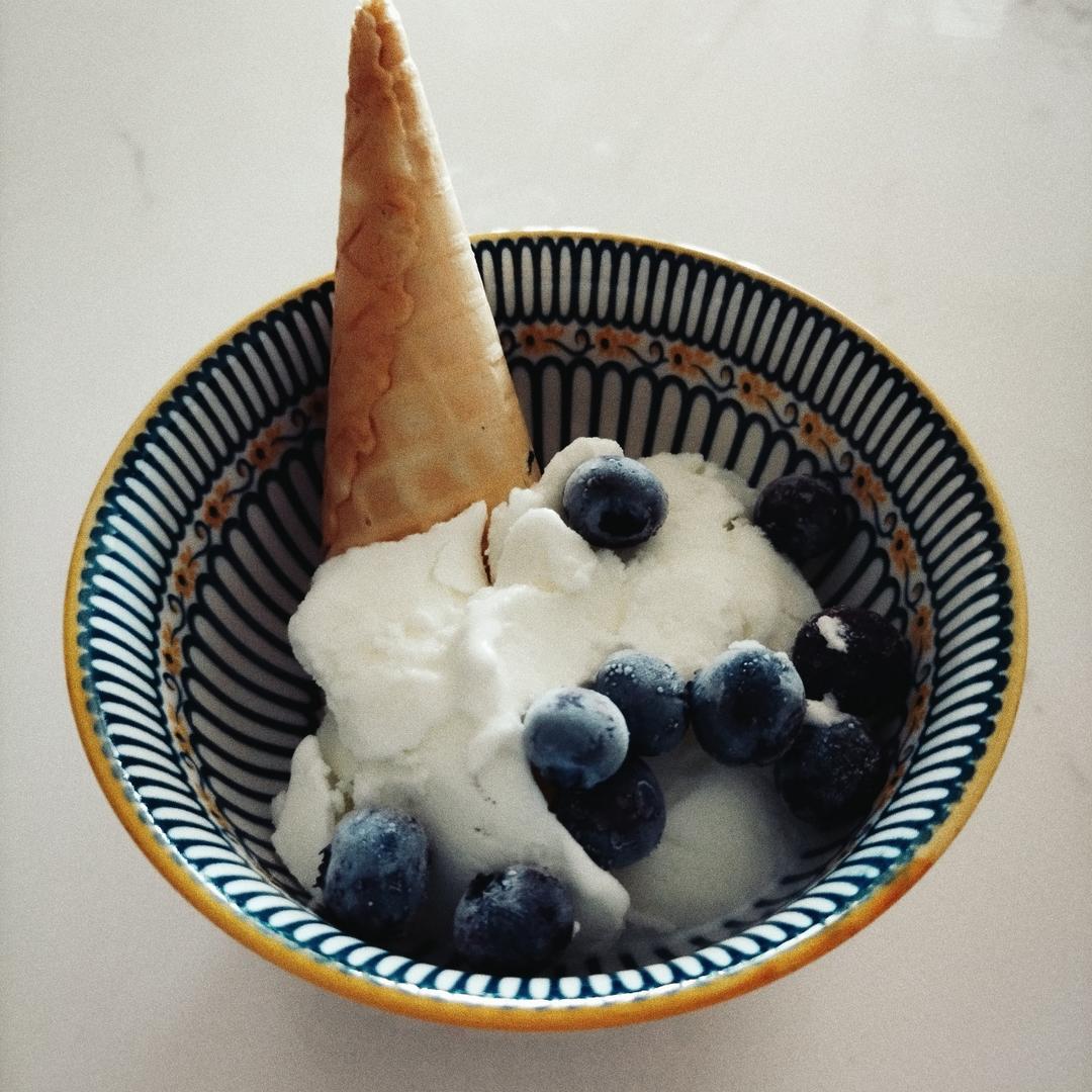消耗淡奶油自制冰淇淋｜媲美KFC甜筒