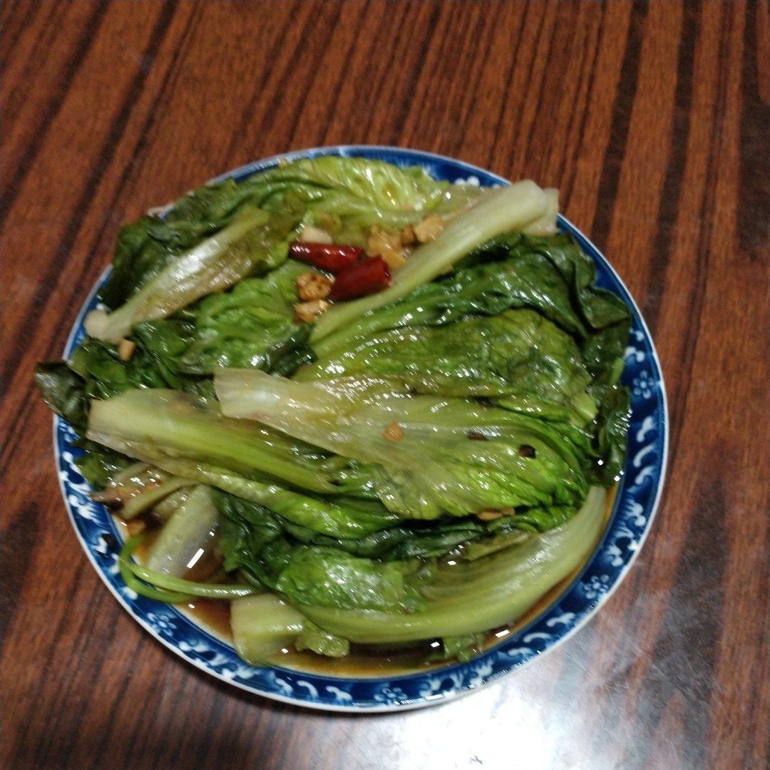 白灼生菜