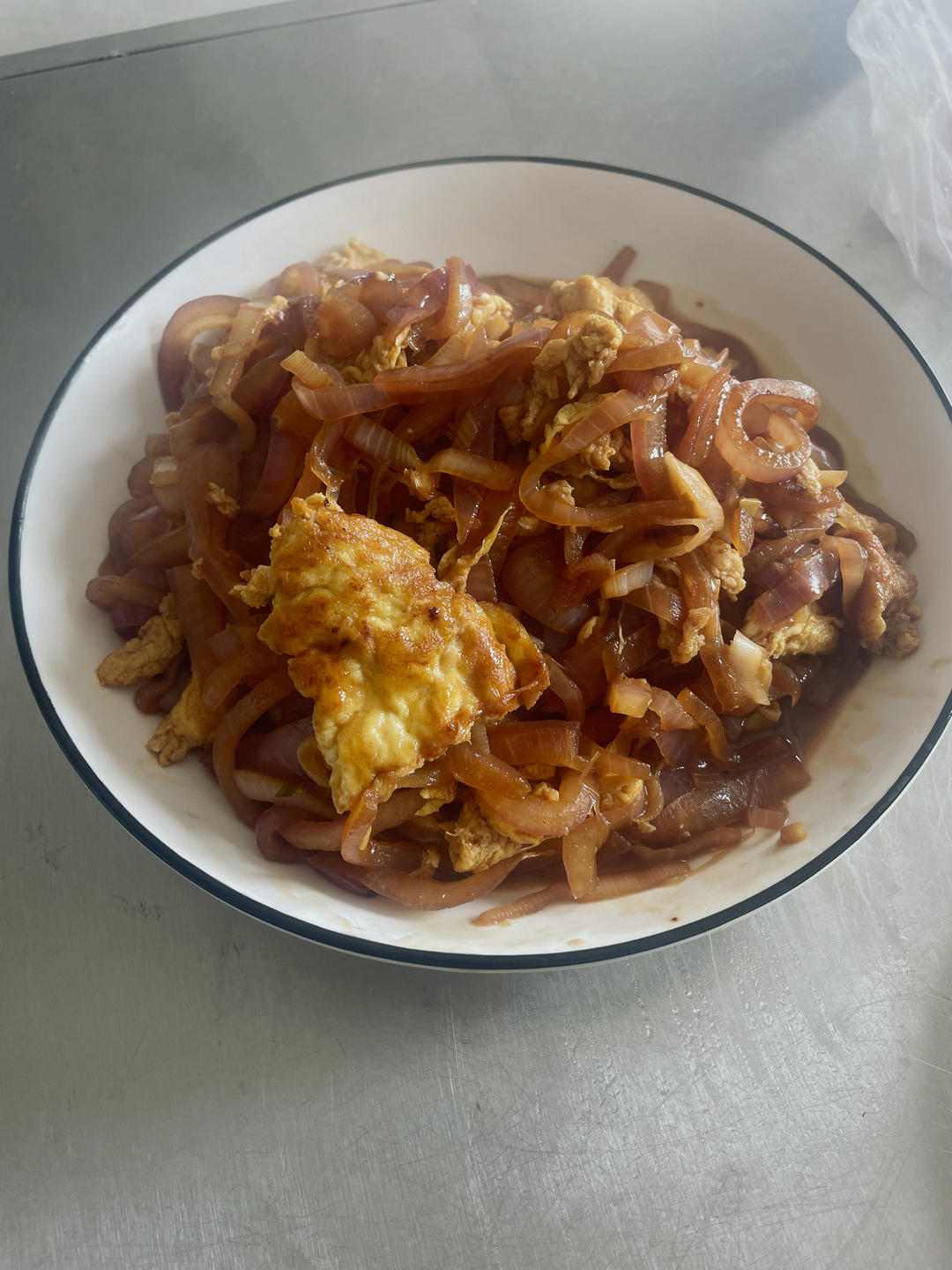 降压防癌的好食材  洋葱炒鸡蛋