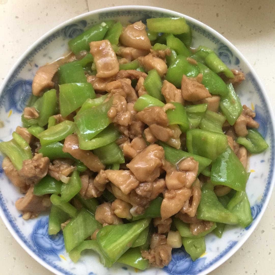 青椒炒鸡腿肉（大厨级别）