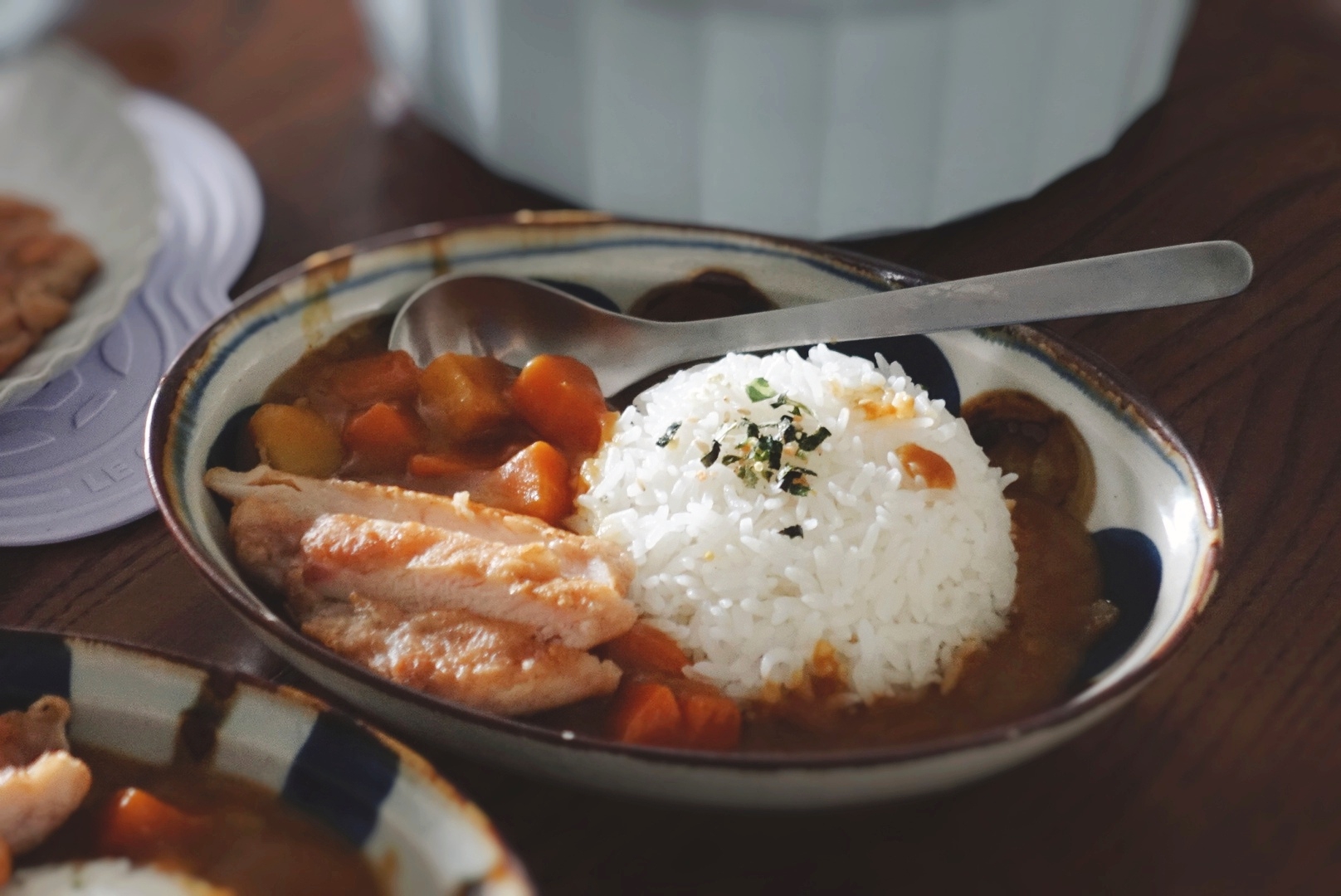 【北鼎珐琅锅食谱】-椰香咖喱饭的做法