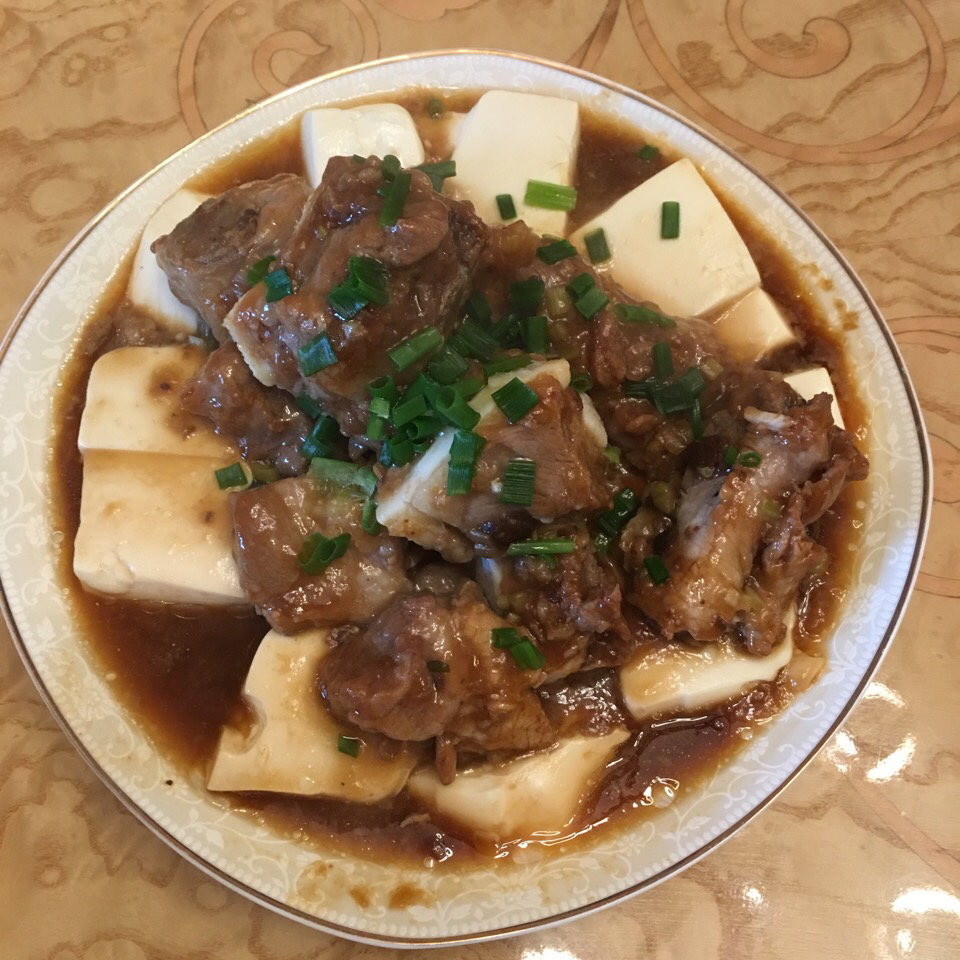 排骨蒸豆腐