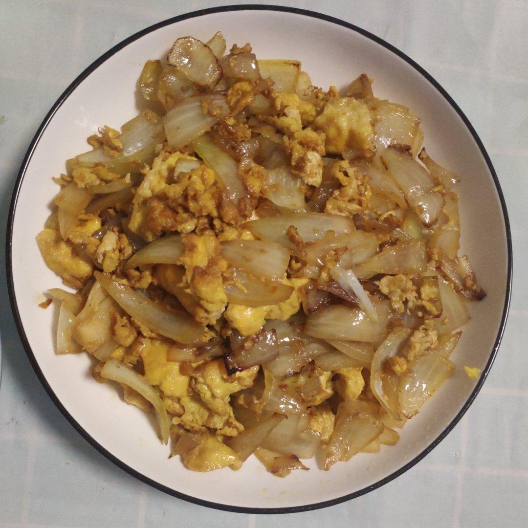洋葱炒鸡蛋（5分钟快手菜）