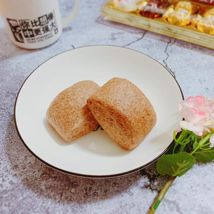 减脂餐/黑全麦馒头（一次发酵）的做法