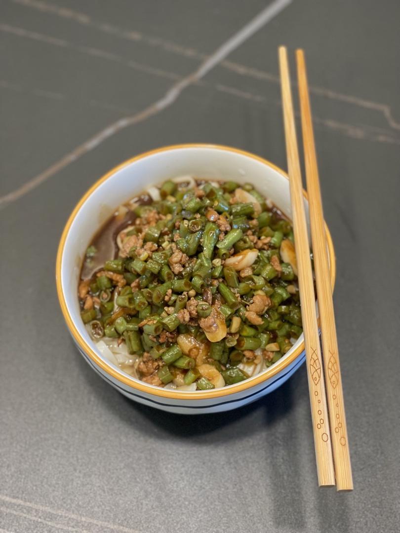 肉末豆角打卤面