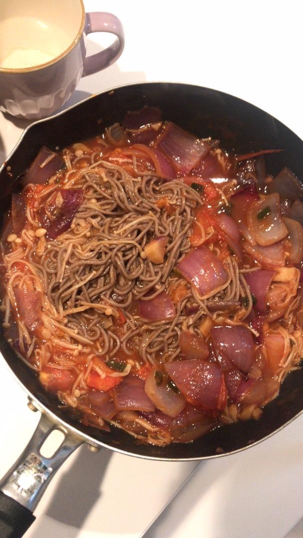 #麦子厨房#美食锅之西红柿拌荞麦面
